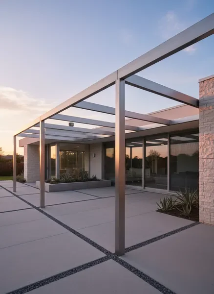 פרגולת אלומיניום פרימיום עם פרופילים מדויקים